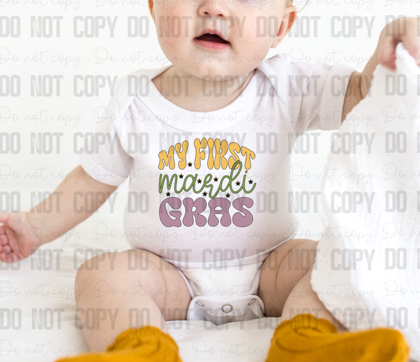 09-77 My First Mardi Gras 2 tee