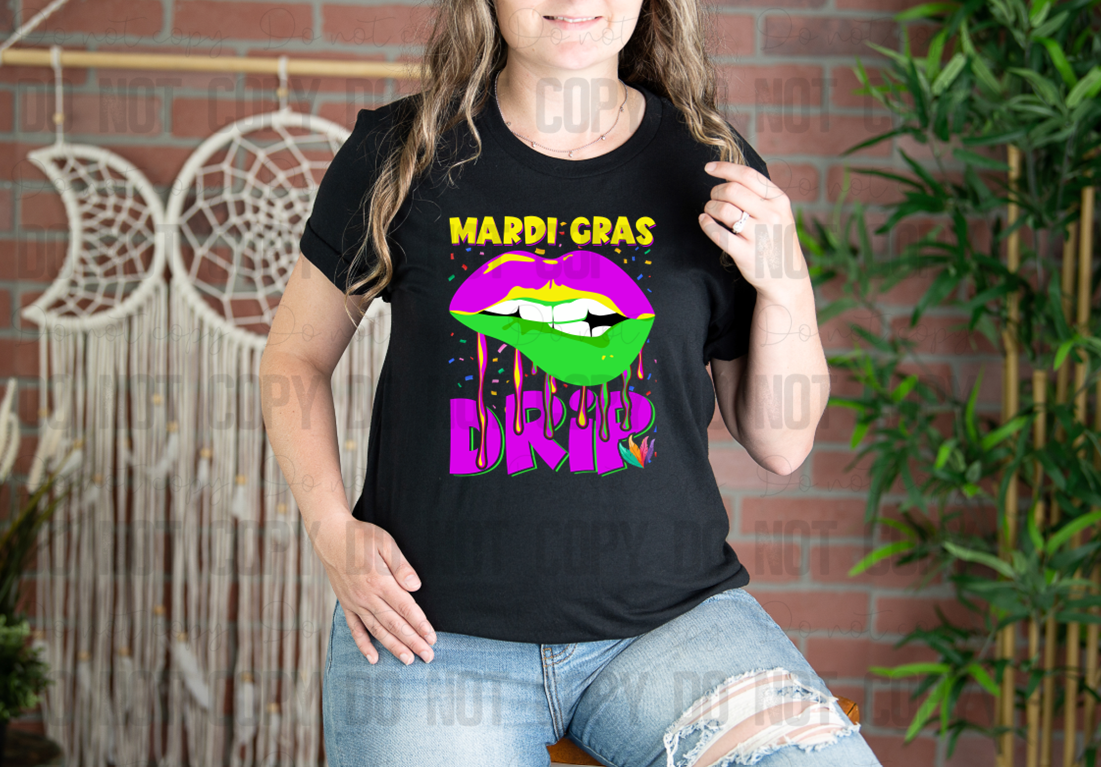 09-88 Mardi Gras Drip tee