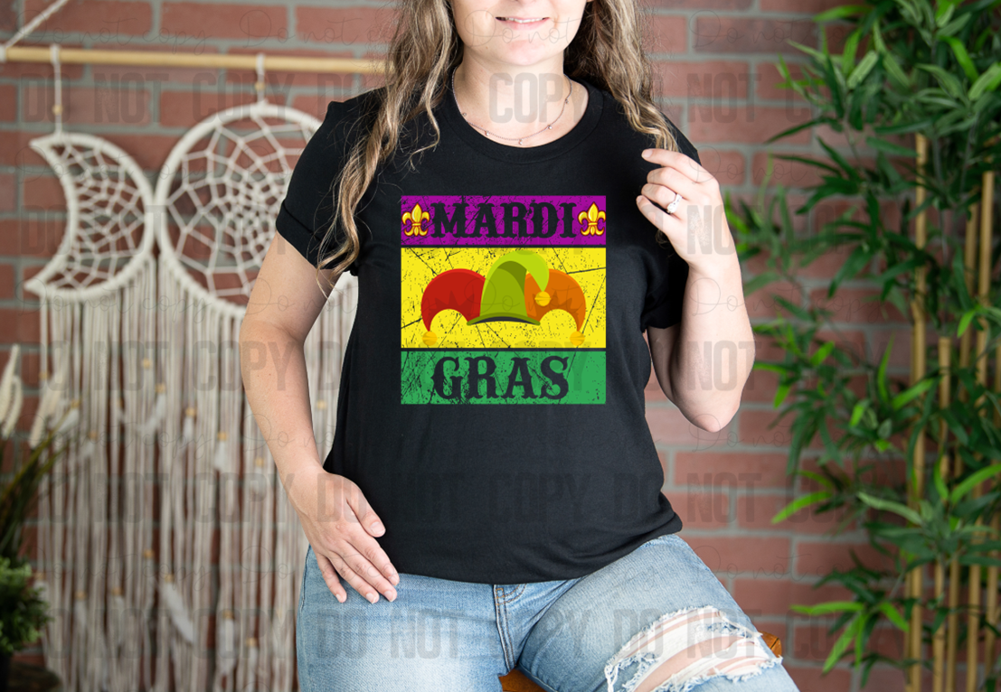 09-95 Mardi Gras Hat tee