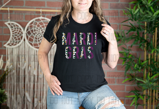 09-97 Mardi Gras Print tee