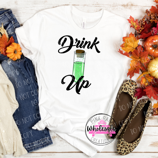 10-07 Drink Up Vial Halloween Completed Tee