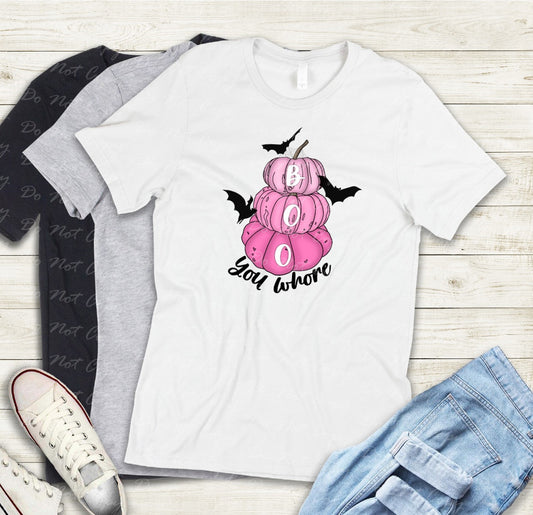 10-09 Boo Whore Pumpkins Tee