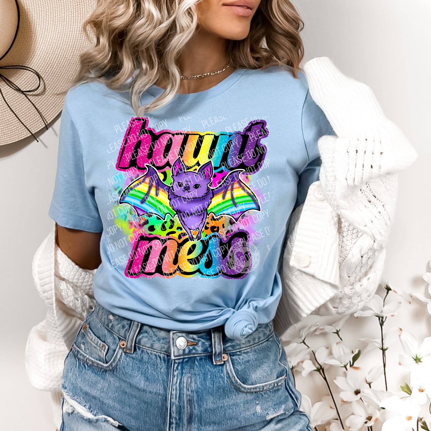 10-110 Haunt Mess Bright Completed Tee