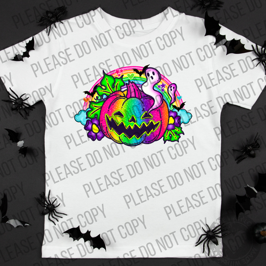 10-115 Spooky Bright Pumpkin Colors Tee
