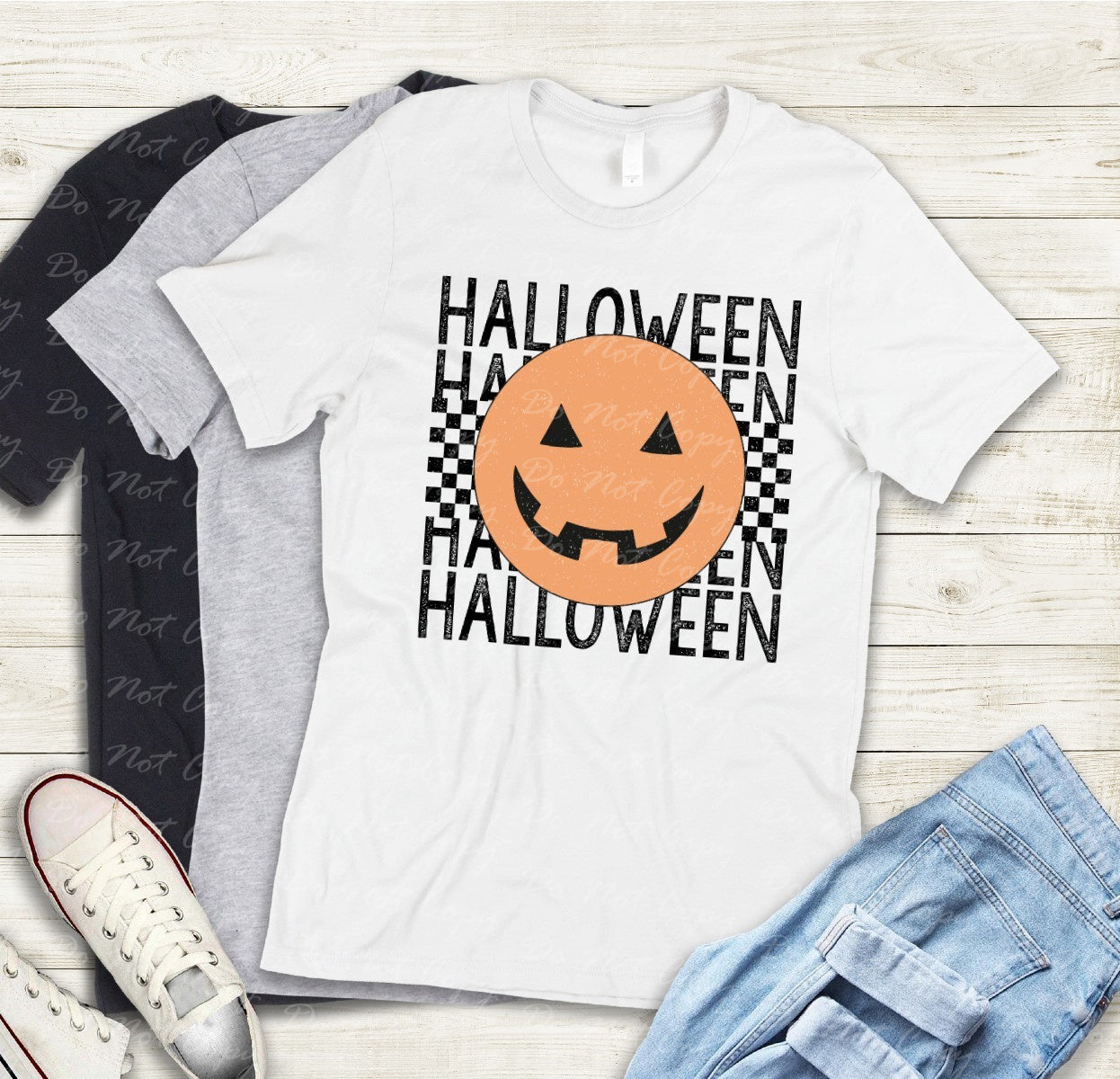 10-13 Halloween Jack O Lantern Smile Tee