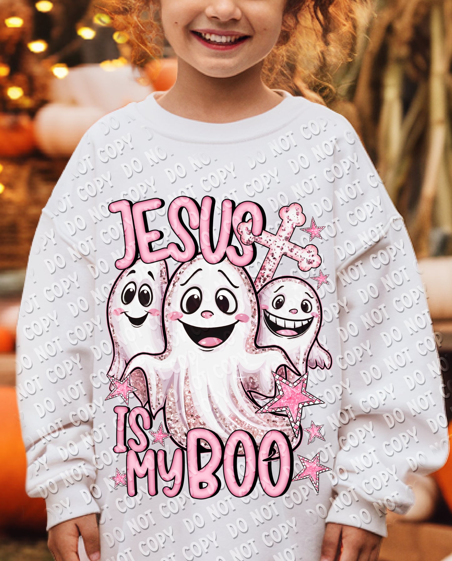 10-192 Jesus is my Boo - Pink Tee