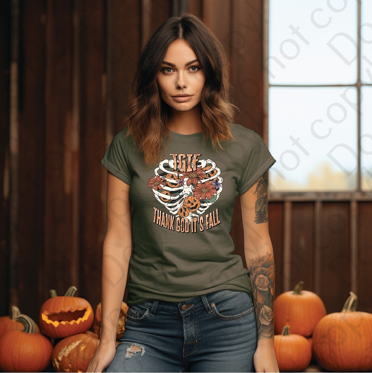 10-224 TGIF Thank God Its Fall Tee