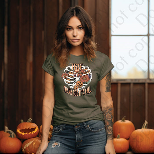 10-224 TGIF Thank God Its Fall Tee