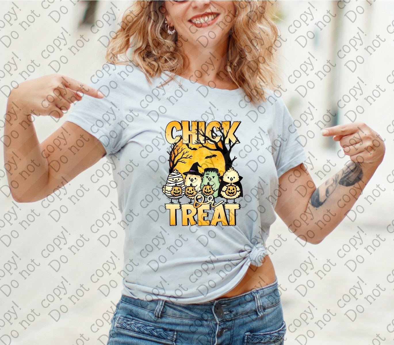 10-255 Chick or Treat tee