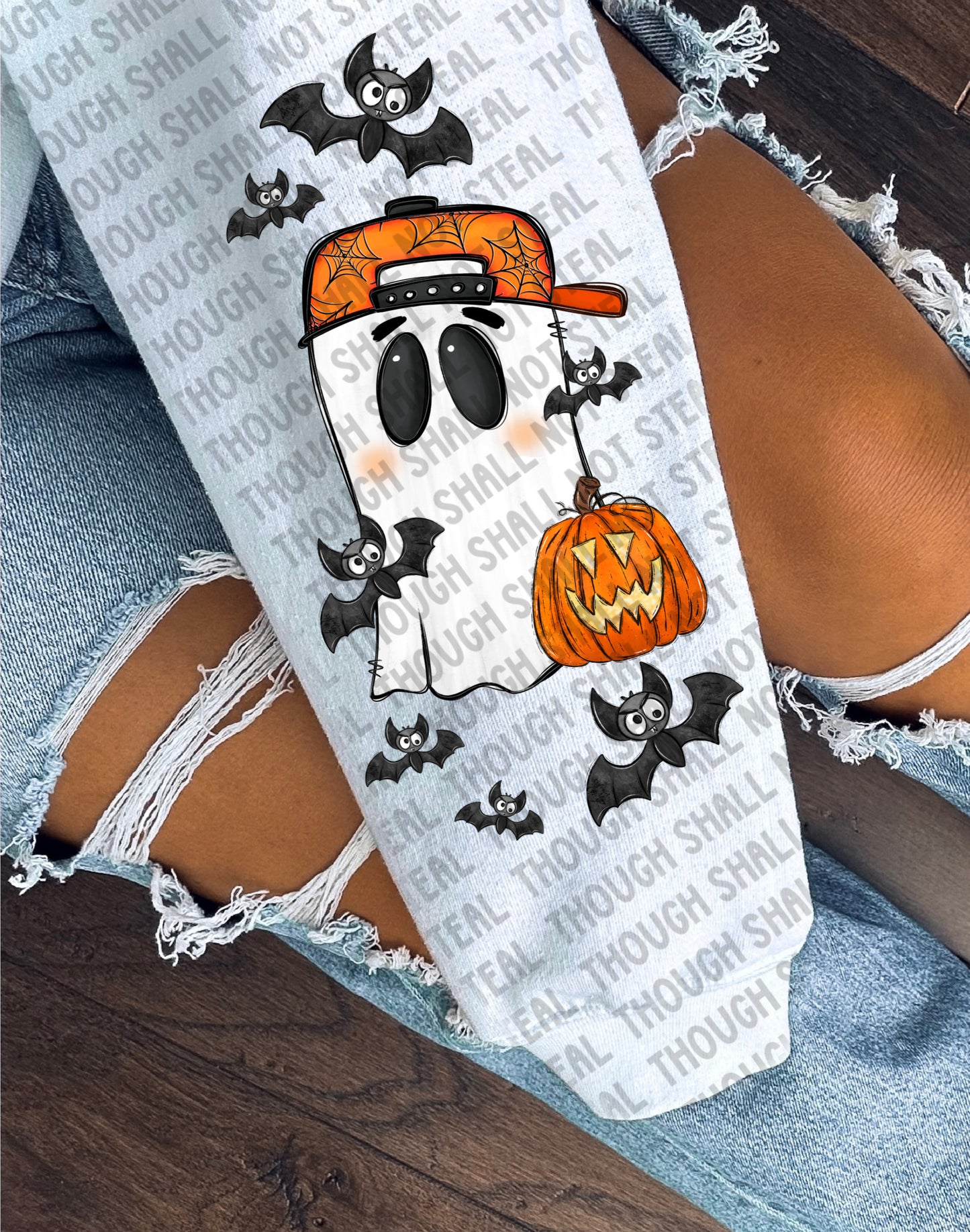 10-265 Boy - Blank Ghost Halloween Custom tee