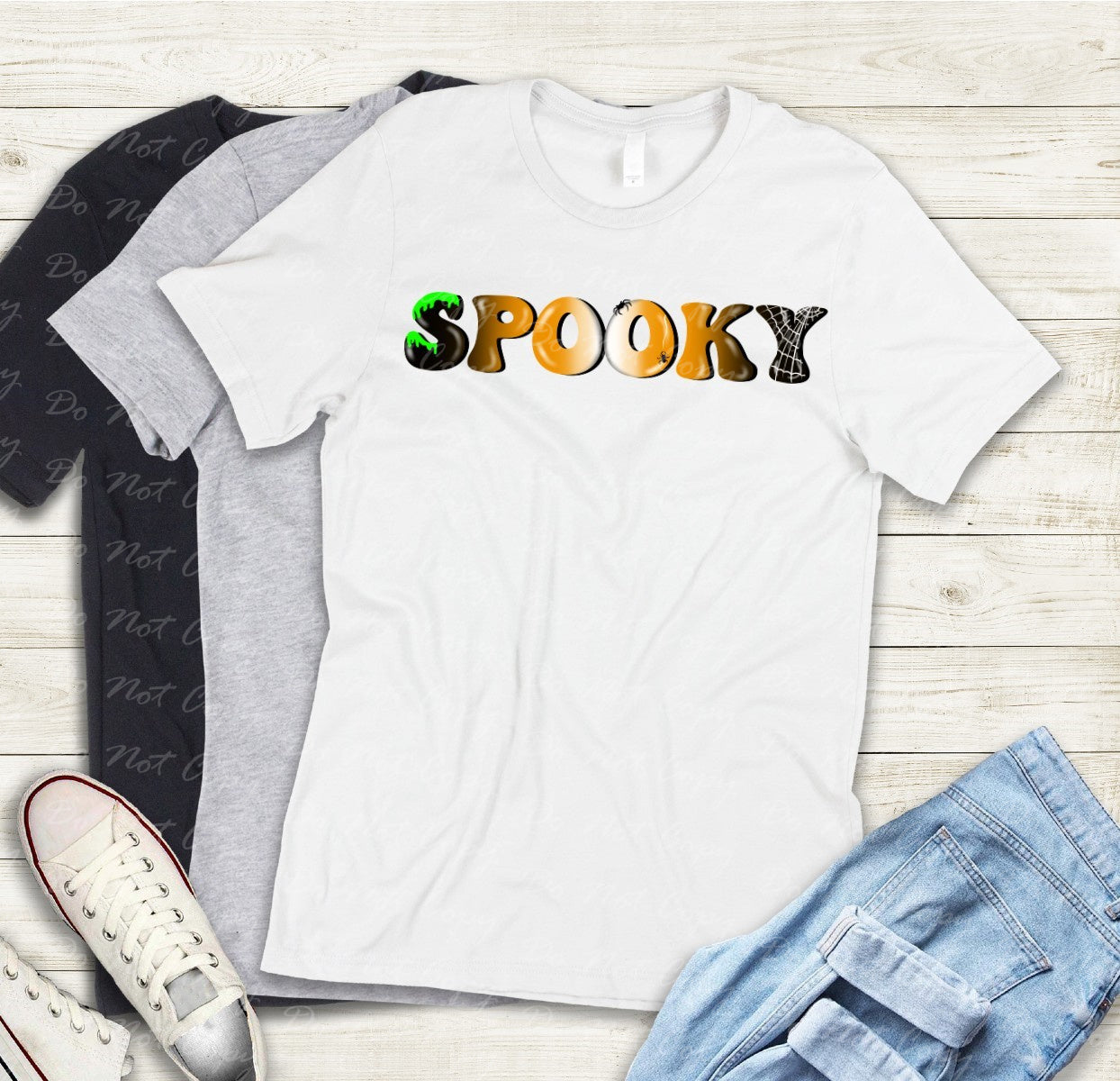 10-33 Spooky Word Tee