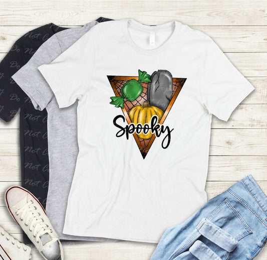 10-61 Spooky Halloween Triangle Tee