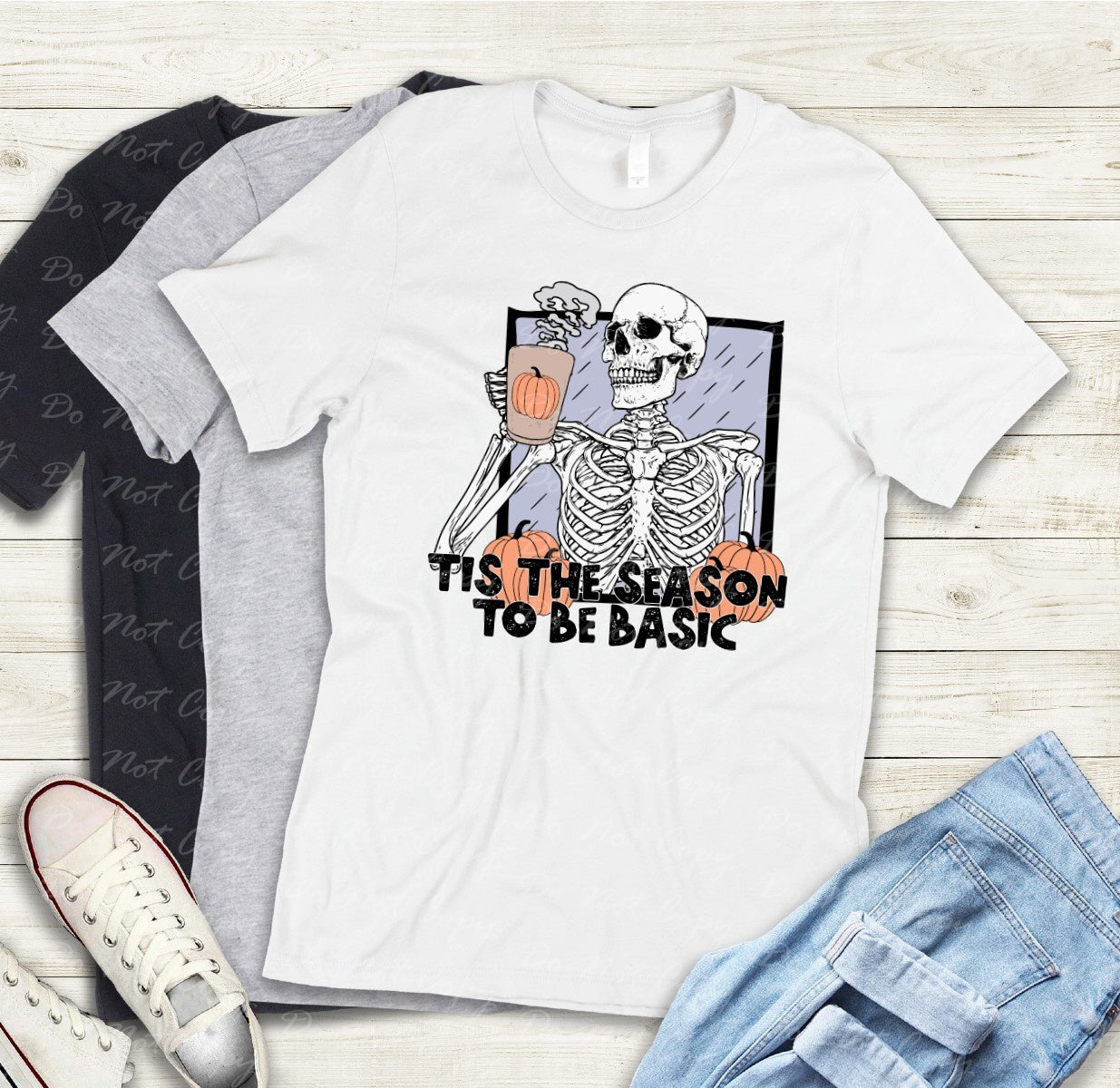 10-69 Tis The Season To Be Basic Skellie Tee