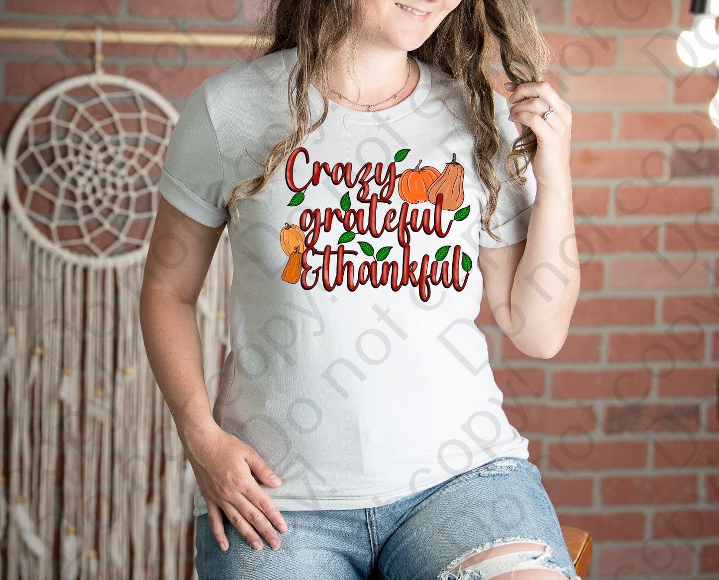 11-44 Crazy grateful & thankful Tee