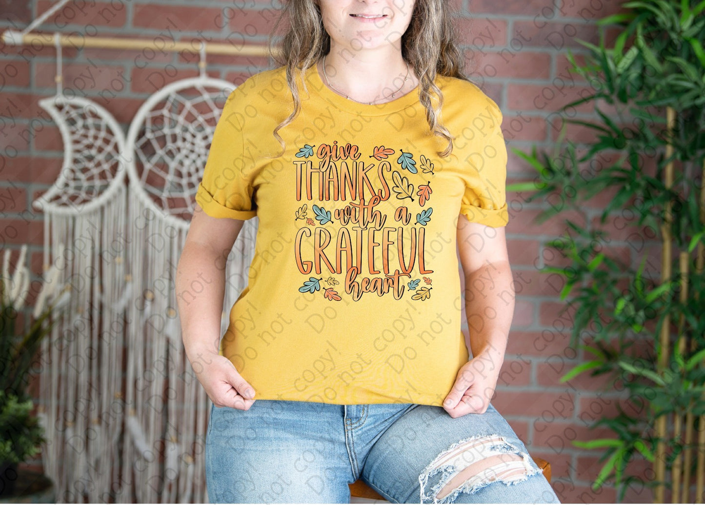 11-61 Give Thanks with a grateful heart tee