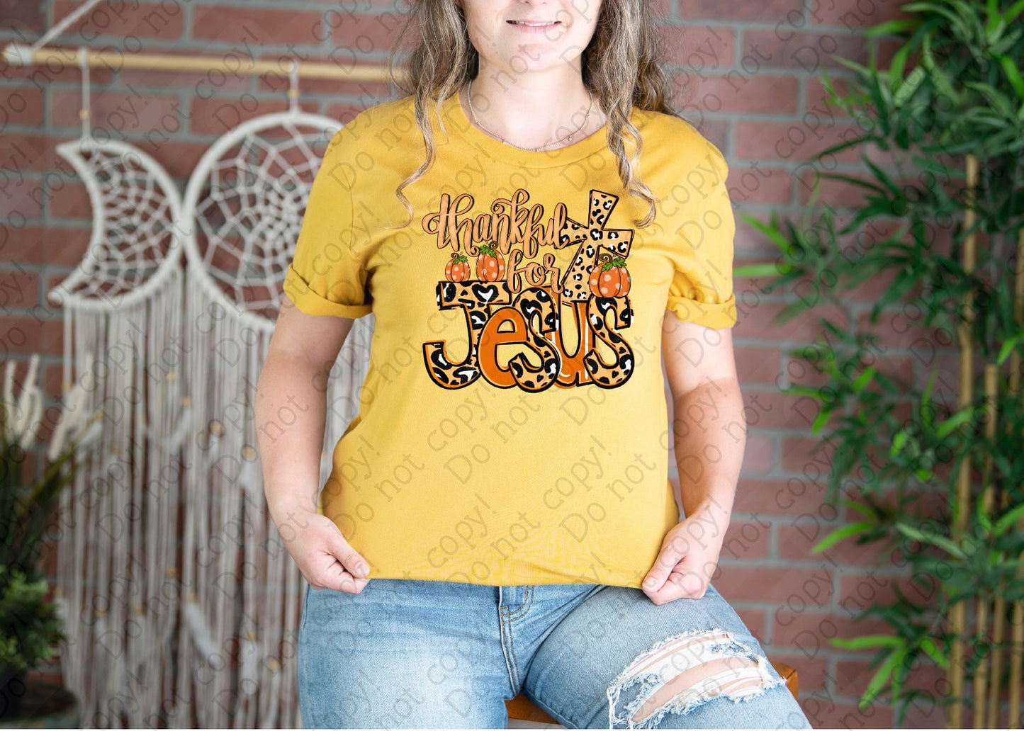 11-68 Thankful for Jesus tee