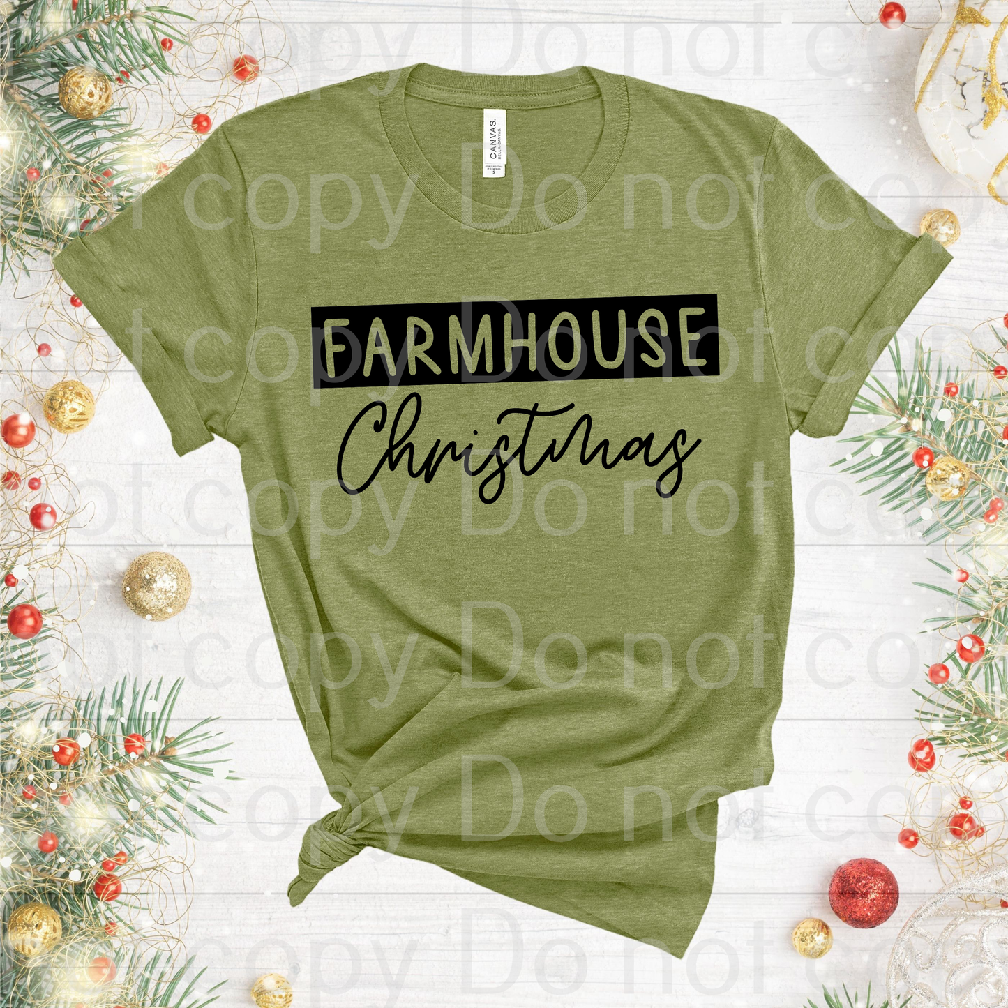 12-15 Farmhouse Christmas Completed Tee