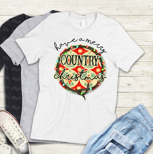 12-22 Have A Merry Country Christmas Tee