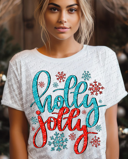 12-254 Holly Jolly Completed Tee