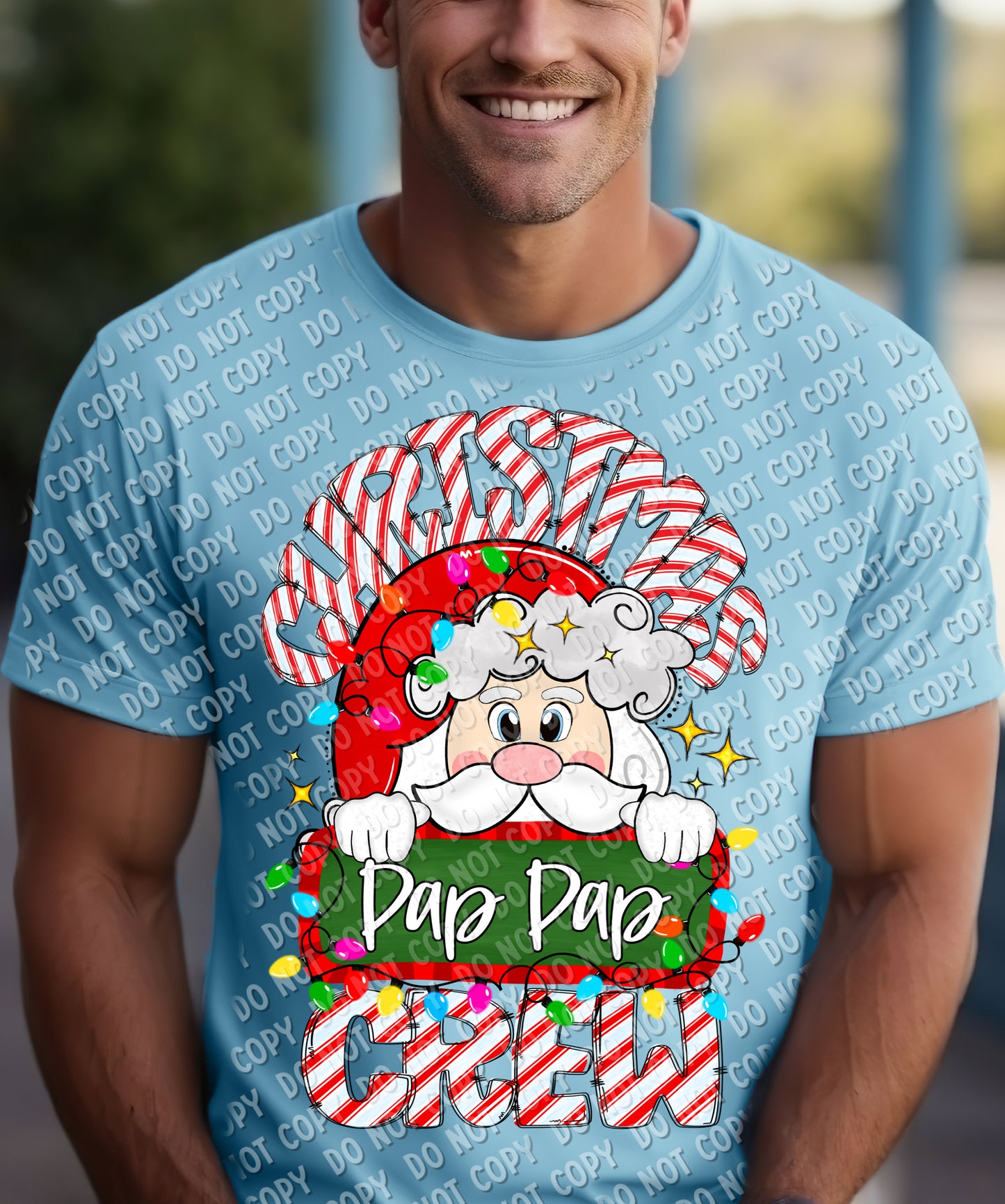 12-271-Q Pap Pap - Christmas Crew Tee
