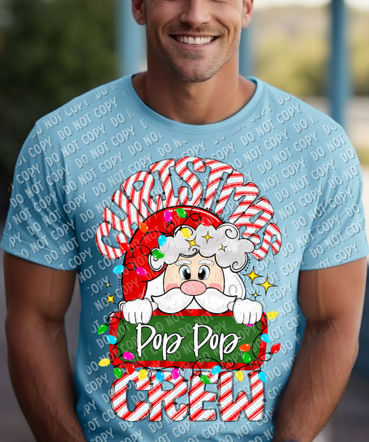 12-271-U Pop Pop - Christmas Crew Tee