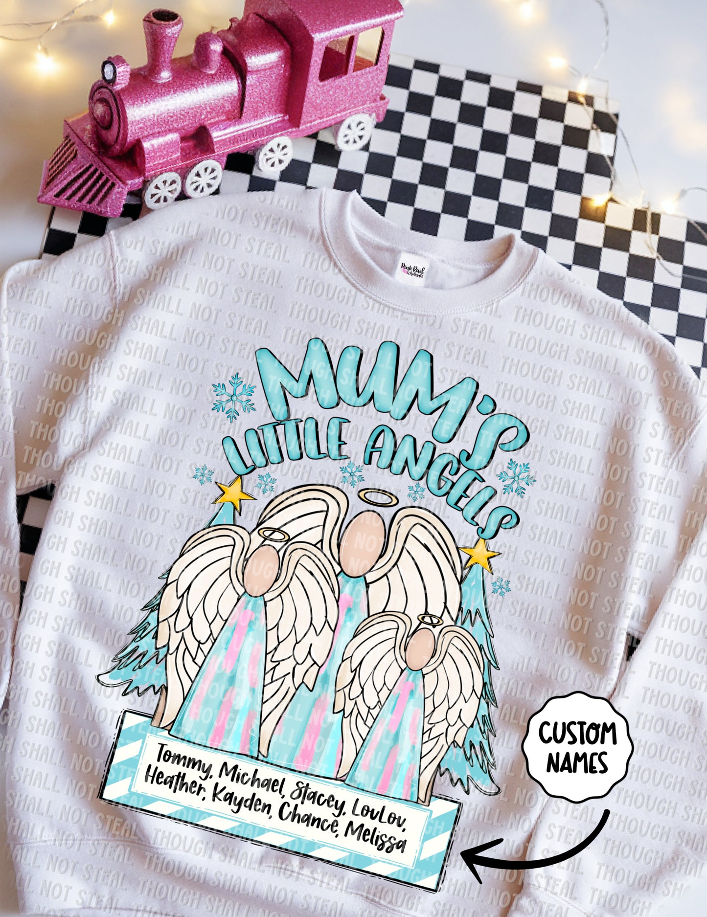 12-291 Mum's Little Angels (add custom names) Tee