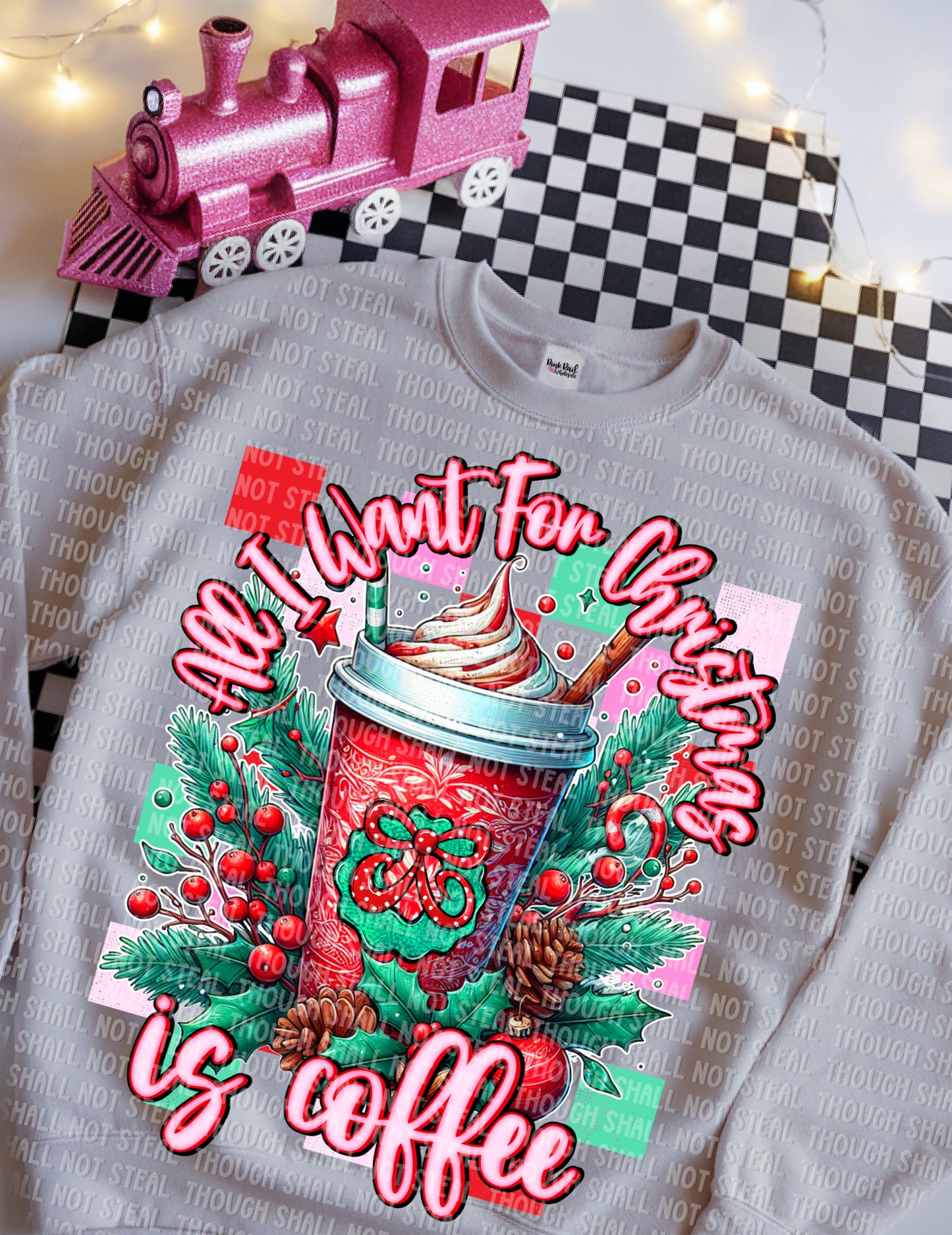 12-303 All I want for Christmas is Coffee Tee