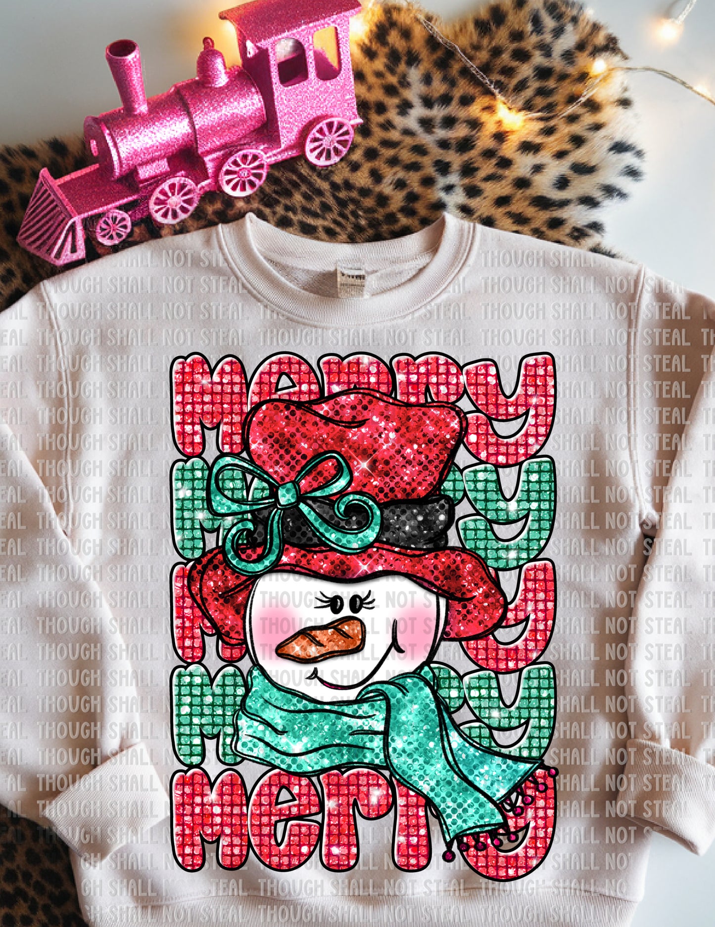 12-306 Merry Snowman Tee