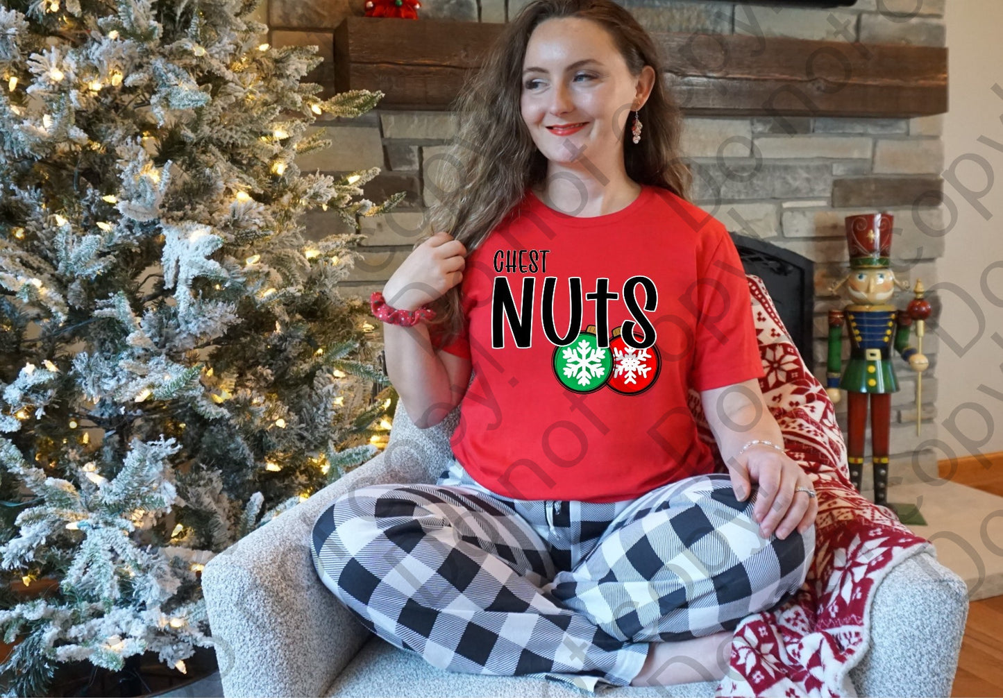 12-323 Chest Nuts Ornaments tee