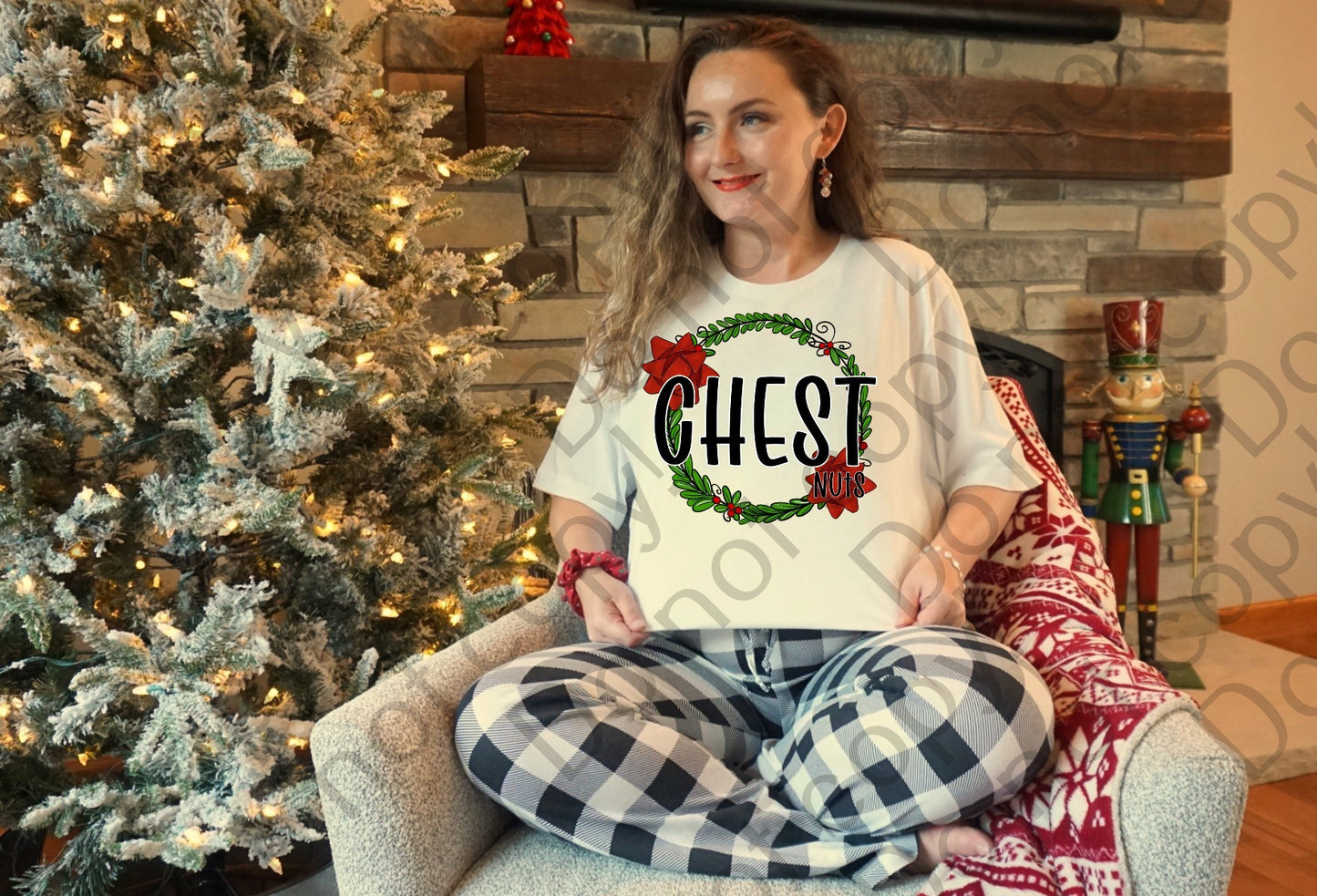 12-325 Chest Nuts Wreath tee