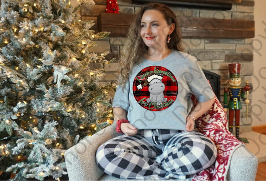 12-350 I Want A Hippopotamus For Christmas tee