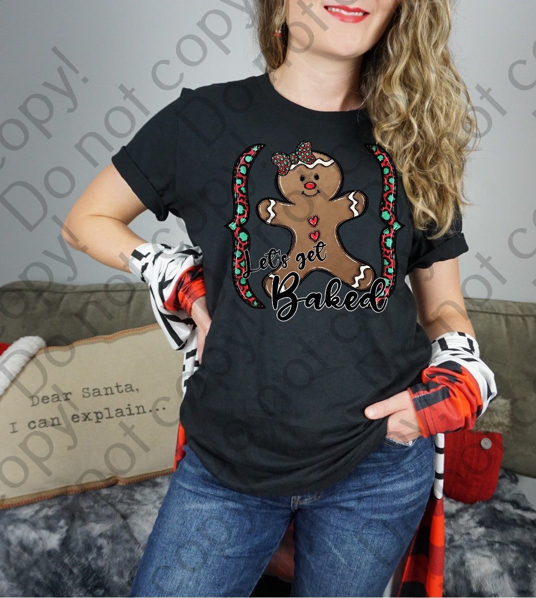 12-353 Let's Get Baked Gingerbread tee