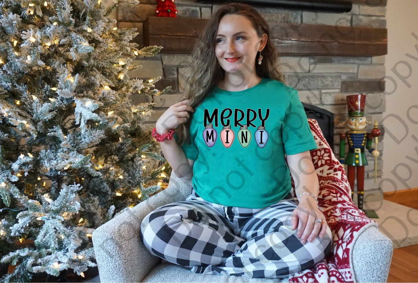 12-388 Merry Mini Colored Lights tee