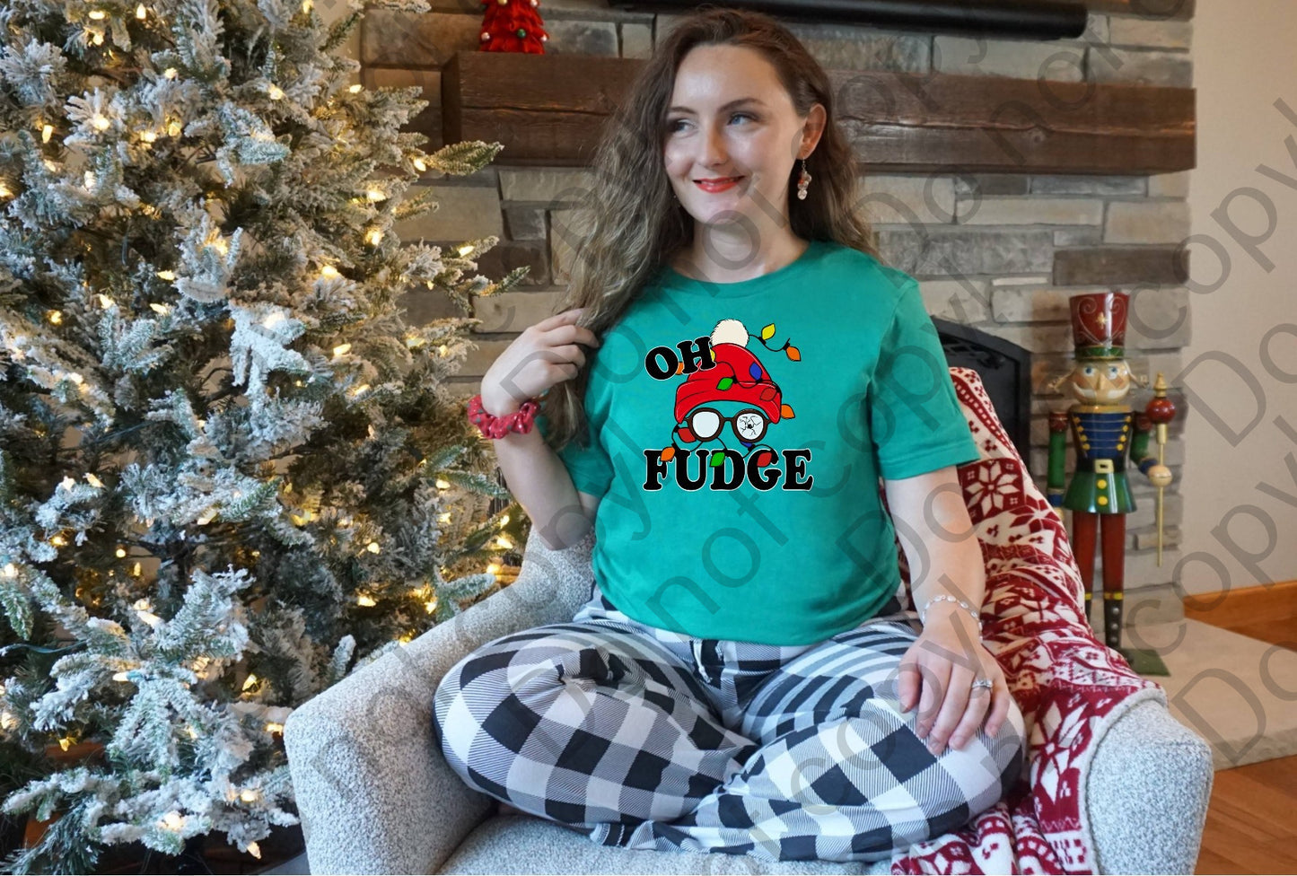 12-396 Oh Fudge with Hat and Glasses tee