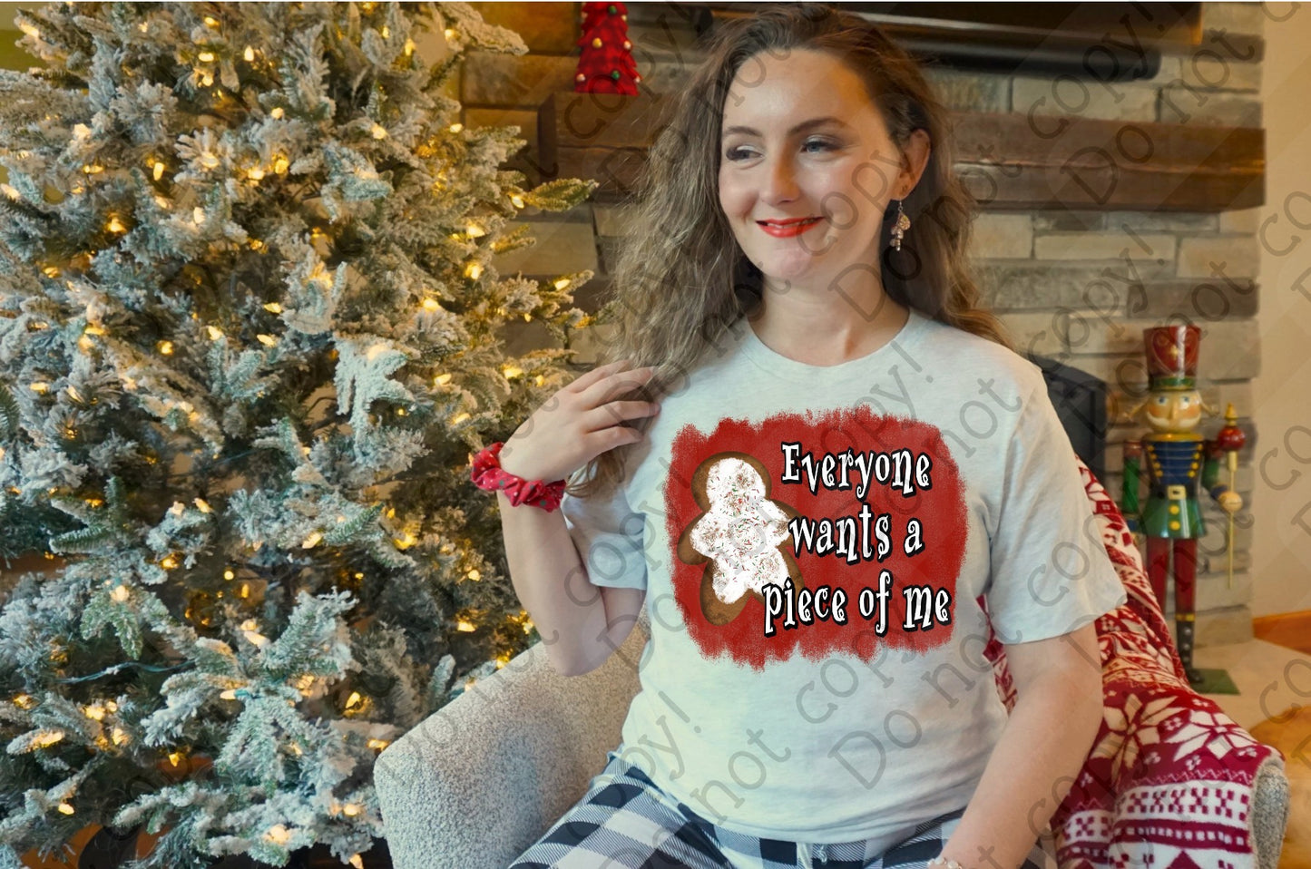 12-420 Everyone Wants A Piece Of Me Gingerbread Man tee