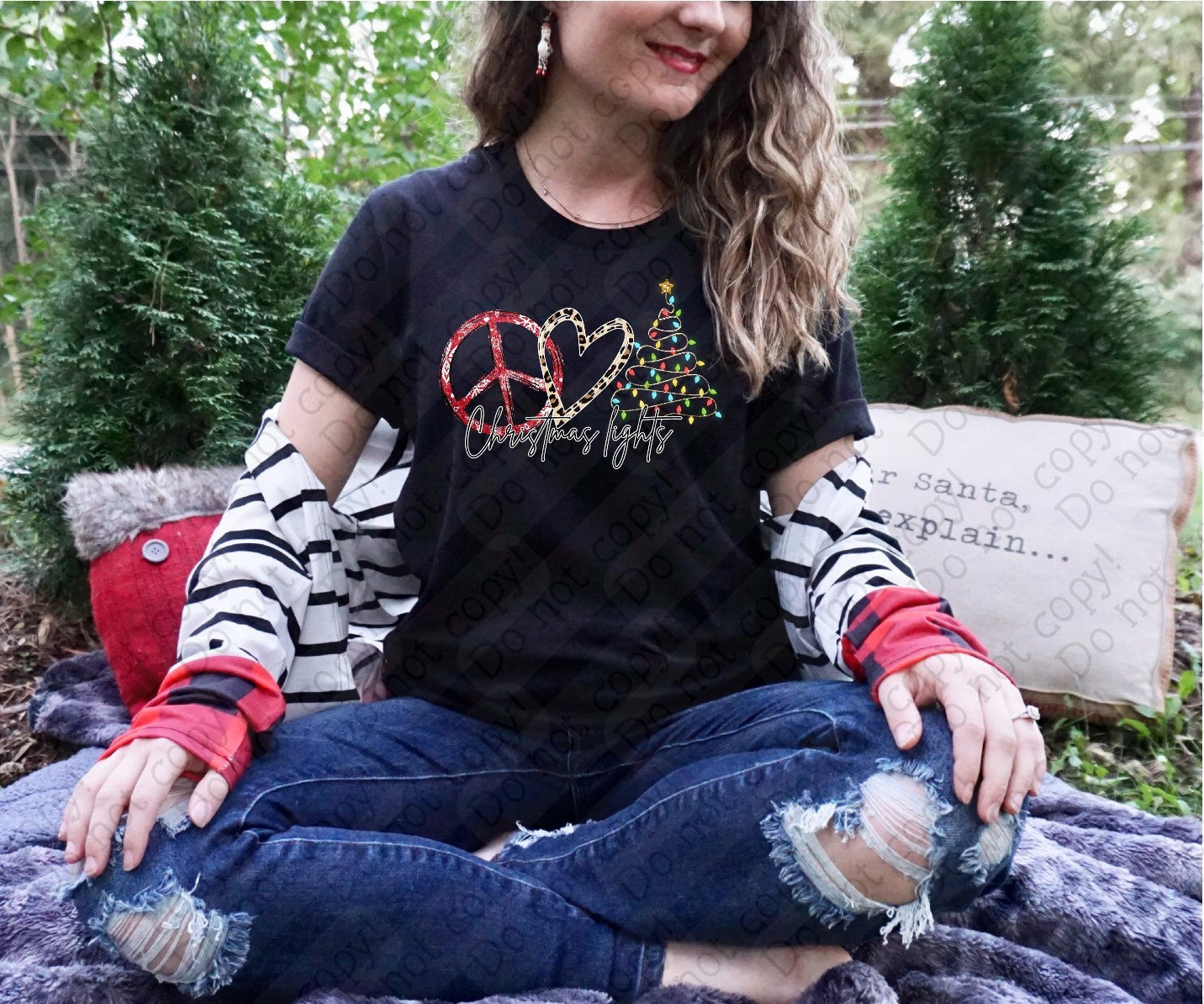 12-450 Christmas Lights tee