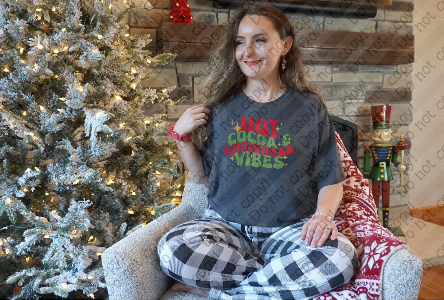 12-480 Hot Cocoa & Christms Vibes tee