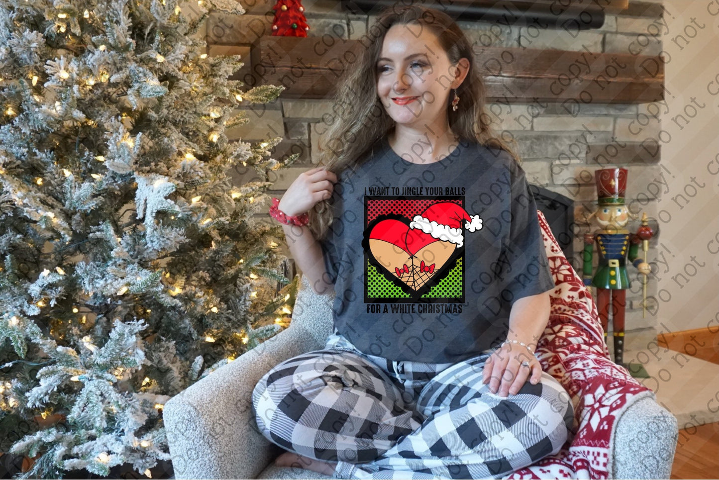 12-484 Want to Jingle Your Balls for a White Christmas tee