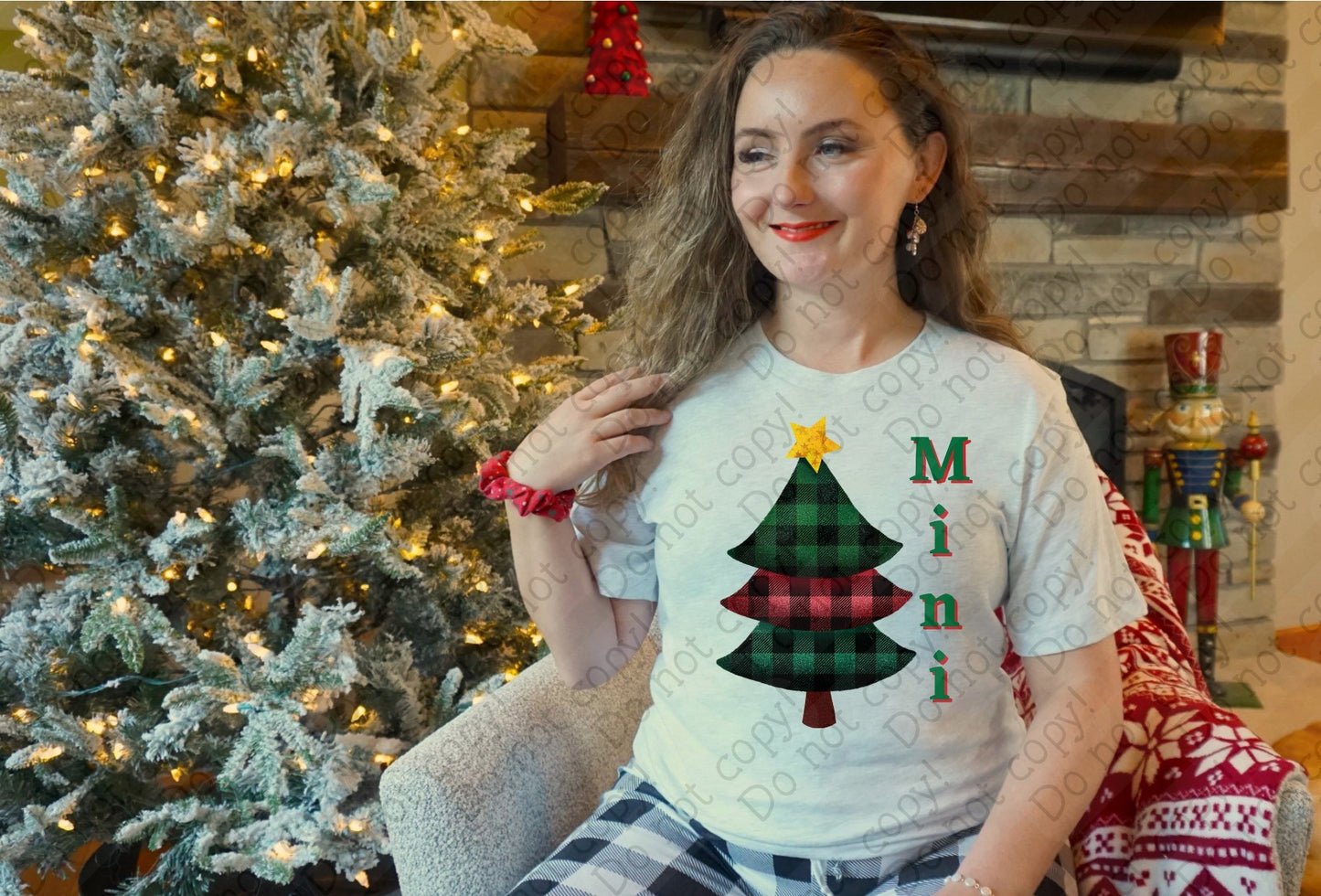 12-504 Mini Plaid Christmas Tree tee