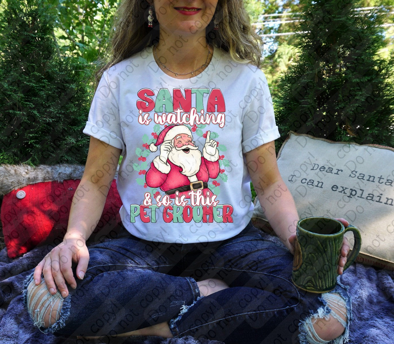 12-546 Santa is Watching - Choose your Profession (O-P) Tee