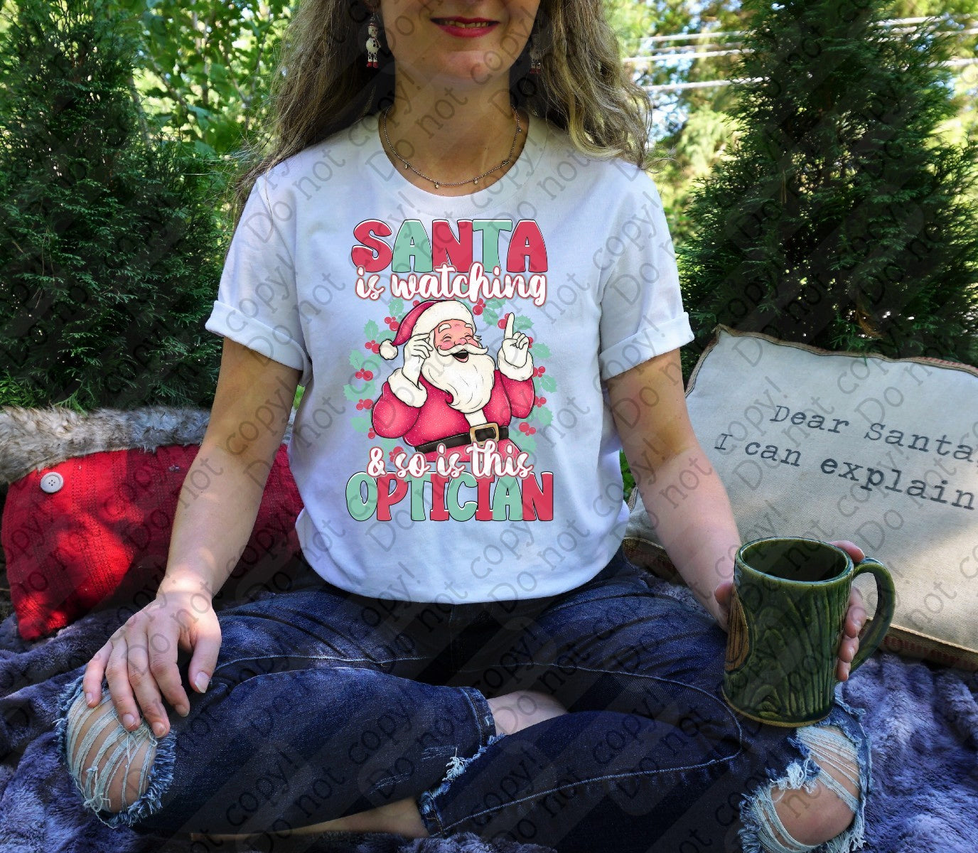 12-546 Santa is Watching - Choose your Profession (O-P) Tee