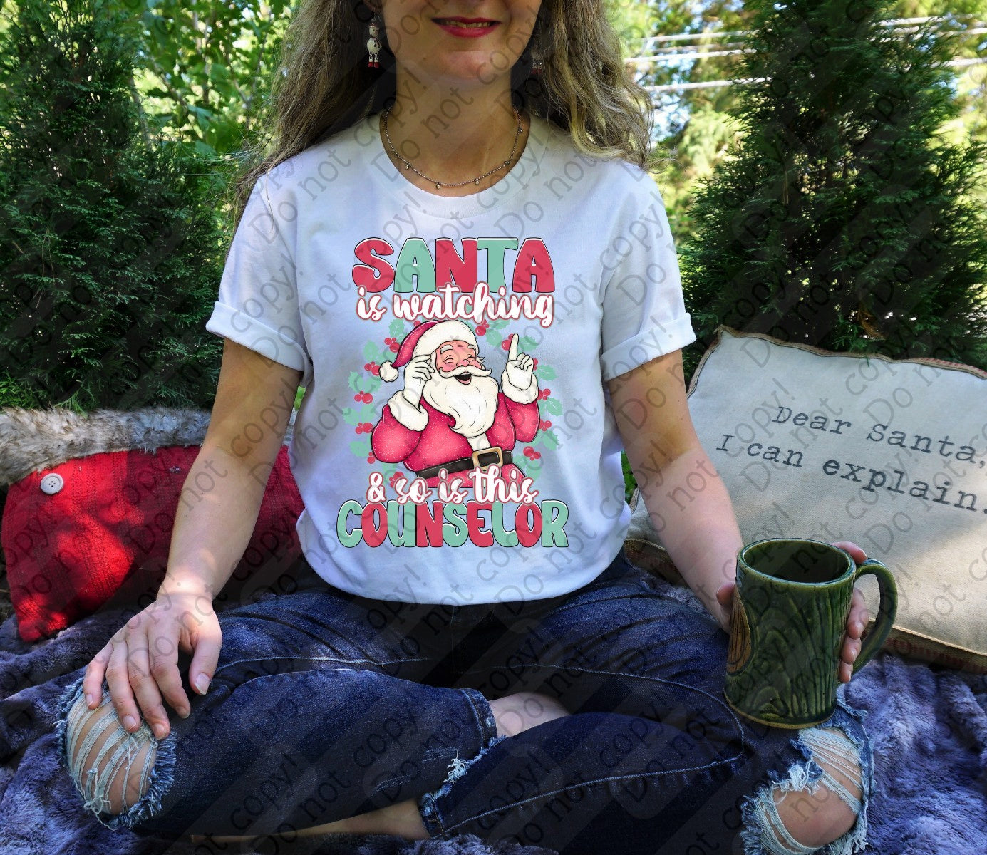12-546 Santa is Watching - Choose your Profession (C-D) Tee