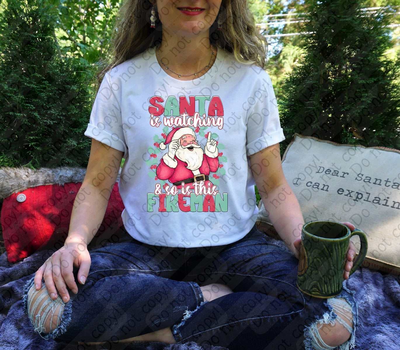 12-546 Santa is Watching - Choose your Profession (E-H) Tee