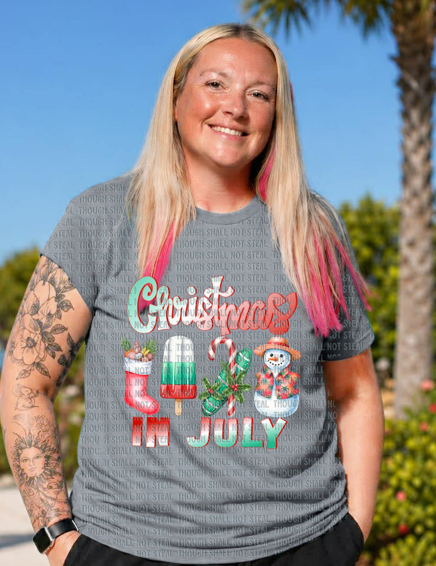 12-552 Christmas in July tee