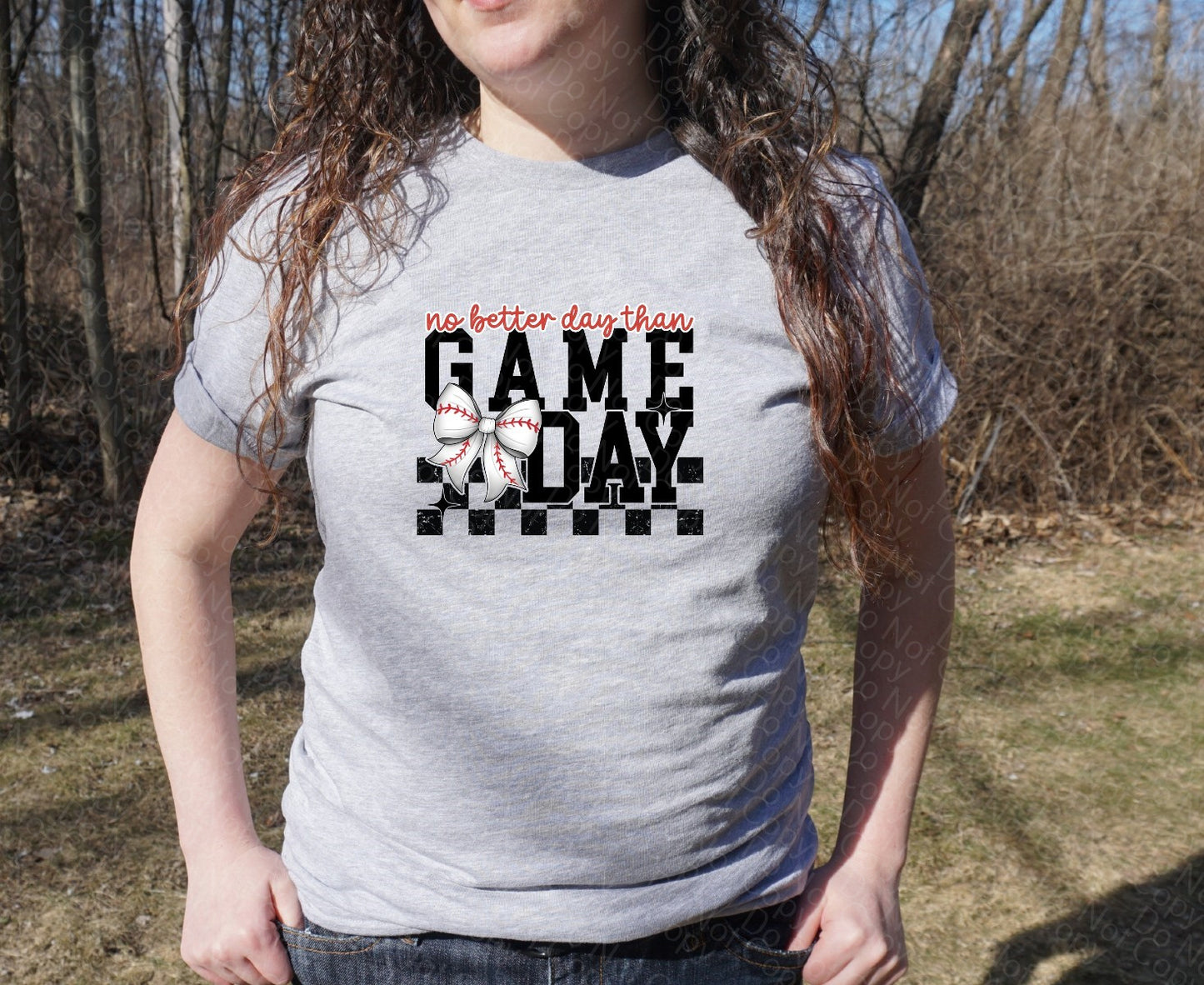 13-110 no better day than game day baseball tee
