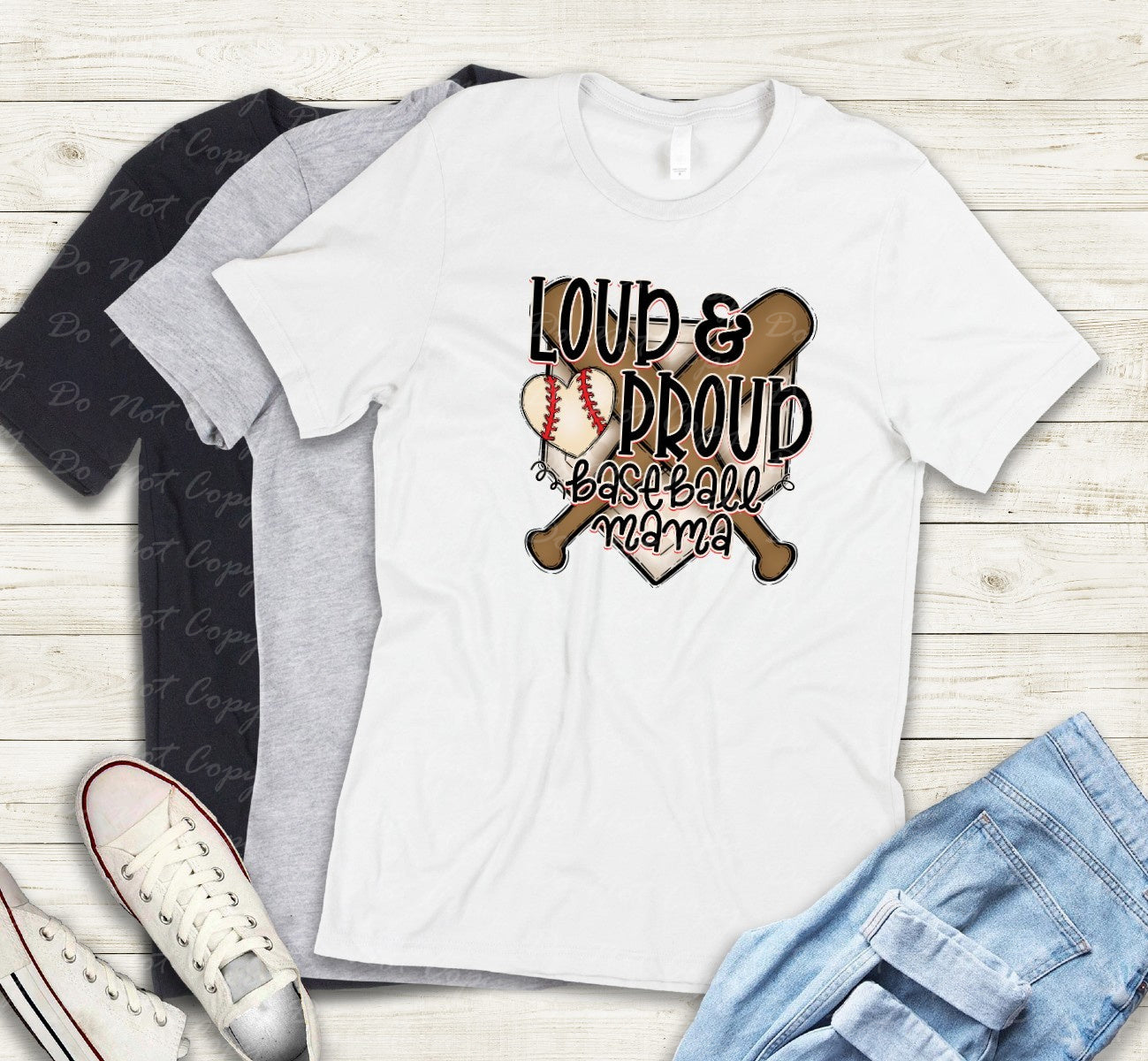 13-114 loud proud mama tee