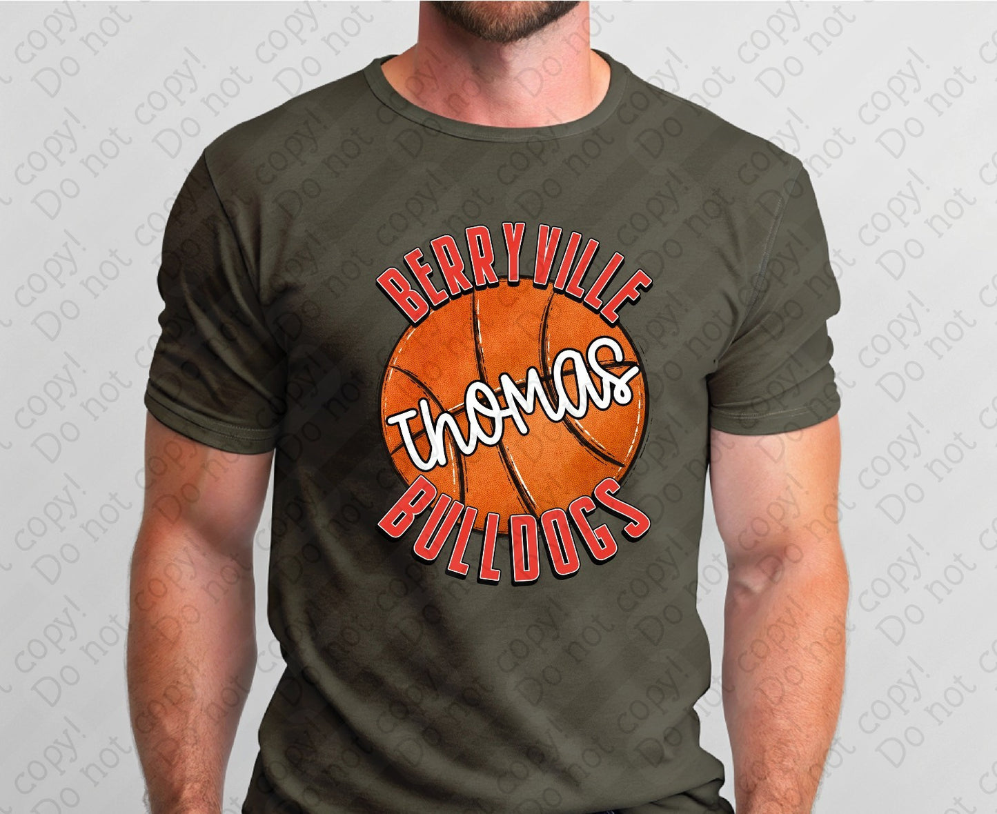 13-115 Basketball Custom Color, Team Name and Personalization tee