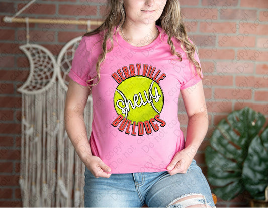13-120 Tennis Custom Color, Team Name and Personalization tee