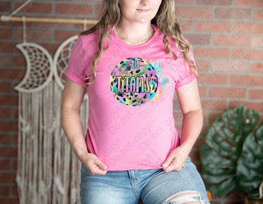 13-130 Volleyball with Custom Name and Number tee