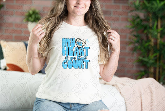 13-142 Volleyball My Heart is on that Court tee